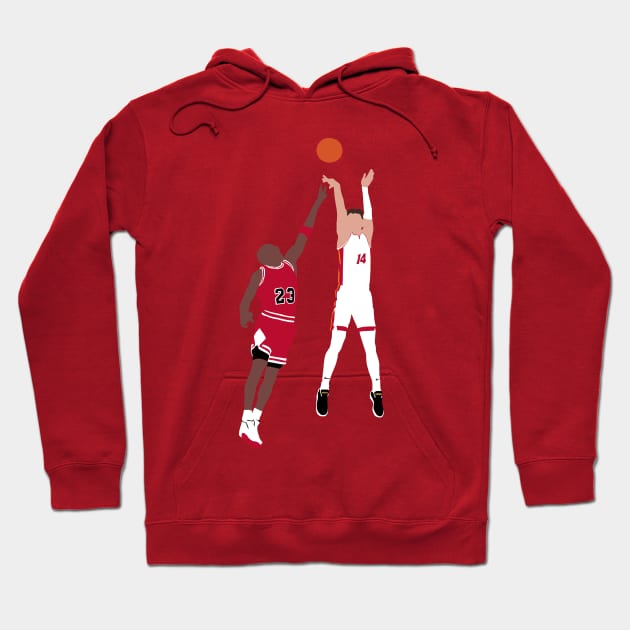 Tyler Herro Jumpshot over Michael Jordan Hoodie by xRatTrapTeesx